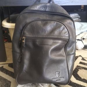 Leather backpack